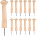 12 Pcs Wood Pegs for Hanging, 3.68 Inch Solid Unfinished Wooden Pegs for Hanging by Classicseali