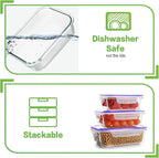 HOMBERKING Glass Food Storage Containers - Image 5