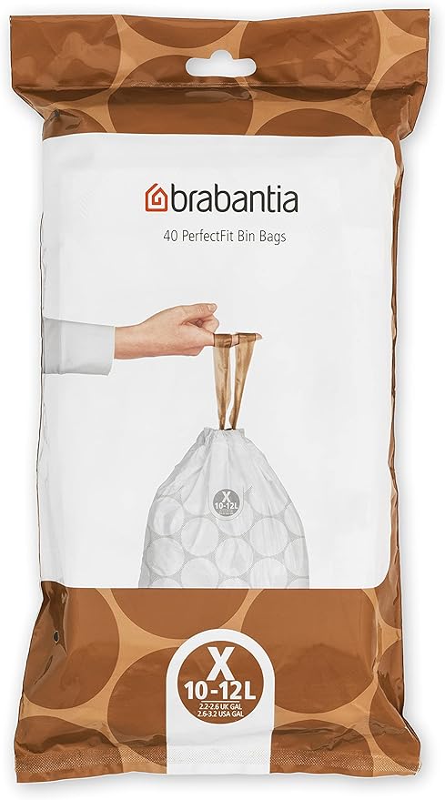 Brabantia PerfectFit Trash Bags Thick Plastic Trash Can Liners by BrabantiaUSA