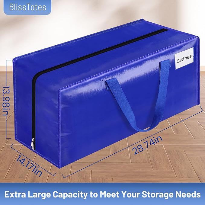 BlissTotes Moving Bags, Heavy Duty Moving Supplies & Storage Bags, Extra Large - Image 2