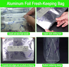 Reusable Aluminum Foil Storage Bags, Leak-Proof Stand-Up Bags - Image 3