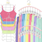 TomCare 360° Swivel 2 Pack Tank Top Hanger and 2 Pack Leggings Organizers Space by TomCare
