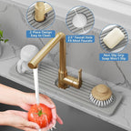 Stone Quick Dry Faucet Mat for Kitchen Sink Stone Faucet Mat for Kitchen Sink - Image 4