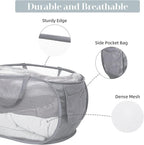 Durable Collapsible Laundry Baskets, Mesh Pop Up Laundry Hamper - Image 4