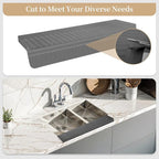 Sink Edge Protector with Suction Cup, Silicone Sink Splash Guard - Image 6