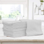 Shop Towels – Pack of 50 Reusable Cleaning Rags – Durable Quality Cotton – 13" - Image 3