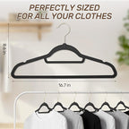 Velvet Hangers 30 Pack with Gold Hooks, Non-Slip Slim Felt Hanger - Image 7