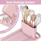 TOOLF Small Dish Drying Rack, Mini Expandable Compact Dish Rack, Slim - Image 4
