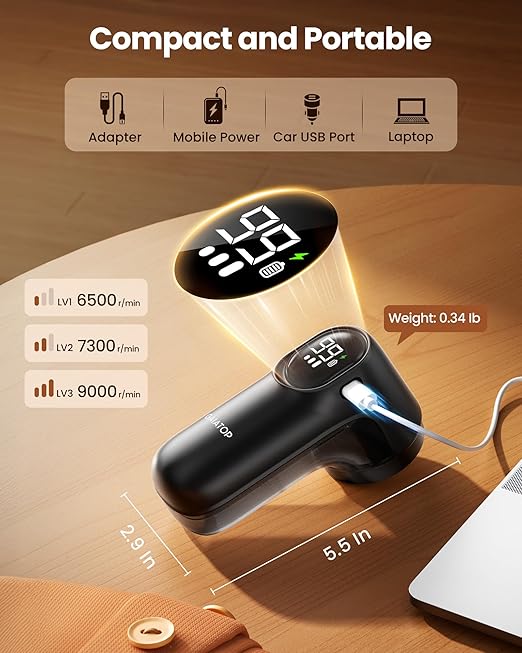 Gaiatop Fabric Shaver, Rechargeable Lint Remover - Image 5