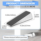 Heavy Duty Door Stopper Wedge 2 Pack Small Size Door Stop Wedge Made of Premium - Image 2
