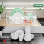 Dish Drying Rack in Sink, Extendable Stainless Steel Dish Drainers - Image 7