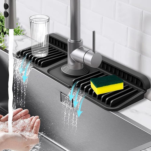 14.6-Inch Kitchen Sink Splash Guard Mat | 7° Slope by Hugro+Tarfive
