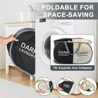 Seefoo Dual Compartment Laundry Hamper - Image 3