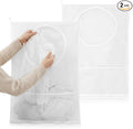 2Pcs Bag Over the Door Hamper Large Hanging Mesh Hamper by Unknown