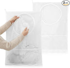 2Pcs Bag Over the Door Hamper Large Hanging Mesh Hamper by Unknown