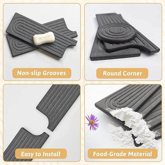 20 Inch Small Faucet Mat for Kitchen Island Sink, Instant Dry Sink Protector - Image 6