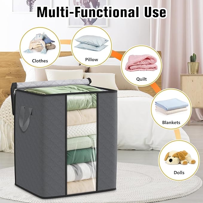 Clothes Storage Bags, 80L Large Capacity Containers - Image 5