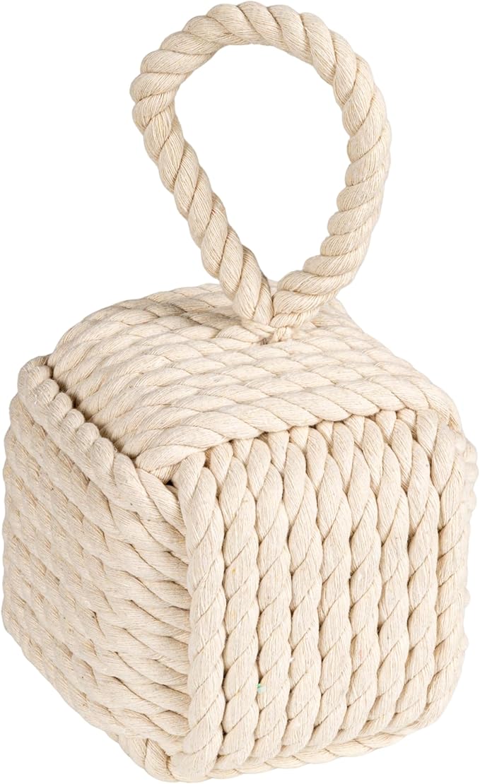 Creative Co-Op Nautical Rope Knot Decorative Cotton Door Stop by CreativeCo-Op