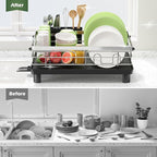 In Sink Dish Drying Rack, Expandable Over The Sink Dish Rack - Image 8