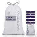 happimess 5.3 Gallon Drawstring Trash Bags, Heavy Duty LDPE Liners by Happimess