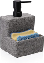 zccz Soap Dispenser with Sponge Holder, Liquid Hand and Dish Soap Dispenser by zccz