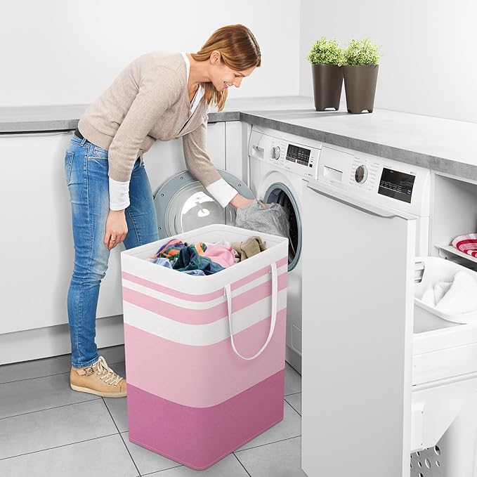 StorageRight Large Collapsible Laundry Basket Hamper - Image 6