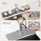 24 Inch Faucet Mat for Kitchen Sink, Silicone Sink Protector&Kitchen Sink - Image 5