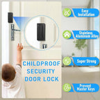 6Pack Home Security Door Reinforcement Lock, Childproof Safety Door Lock Latch - Image 4