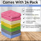 100% Cotton Washcloth Set – Soft, Absorbent Face Towels - Image 3