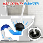 2Pack 2 in 1 Toilet Brush and Plunger Set, Extended Handle Plunger，Toilet Bowl - Image 3