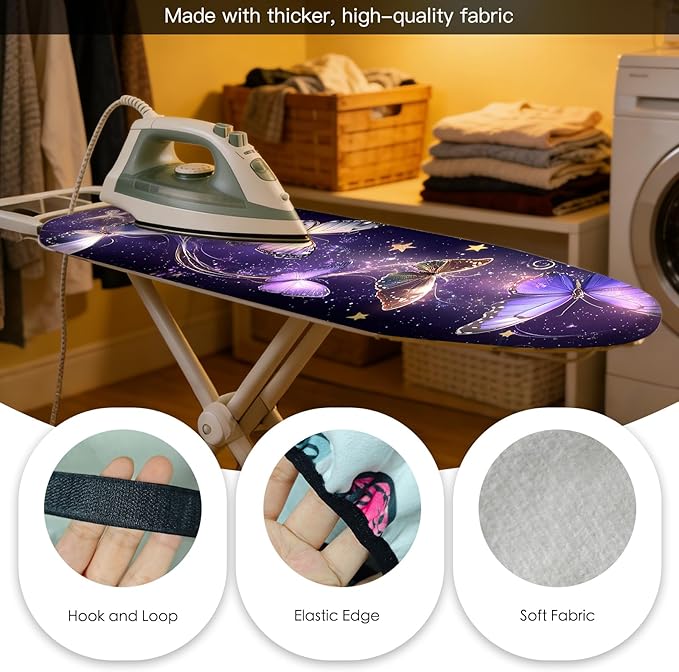 Nuxovilar Ironing Board Cover Needle Cotton 15x54 Inches | Ironing Board Cover - Image 5