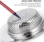 4 Pack Heavy Duty Stainless Steel Kitchen Sink Drain Strainer, Bathroom Hair - Image 5