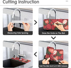 Kitchen Sink Splash Guard 2 PCS 30 Inch Sink Faucet Mat Splash Guard - Image 4