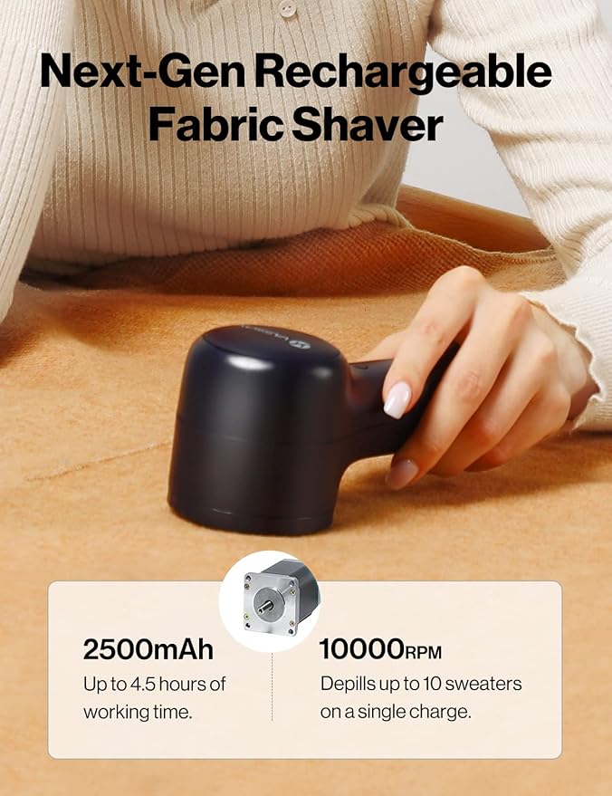 VASSON Fabric Shaver, Sweater Shavers to Remove Pilling, High-Perf Defuzzer - Image 2