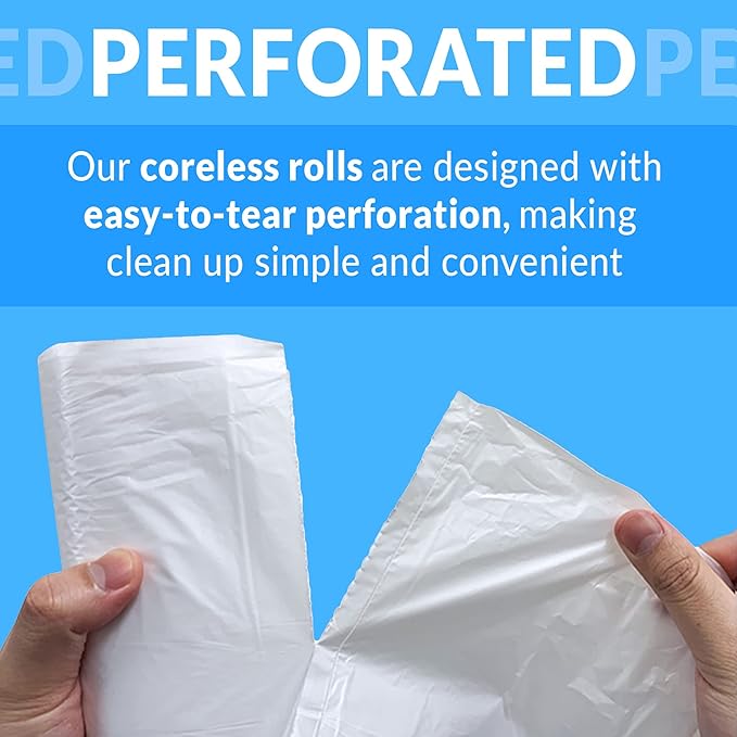 Reli. 2-4 Gallon Trash Bags | 2000 Bags | Clear | Bathroom | Strong | Garbage - Image 5