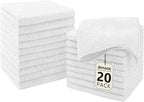 Washcloths - 20 Pack - Face Towels, Highly Soft Wash Cloths and Hand Towels by Unimade