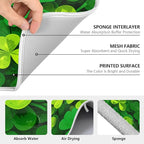 Patricks Day Shamrocks Lucky Clover Leaves Dish Drying Mat - Image 3