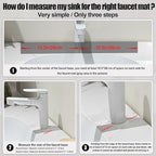 Faucet Mat For Kitchen Sink, Sink Stone Quick Dry Around Faucet, Super Absorbent - Image 4