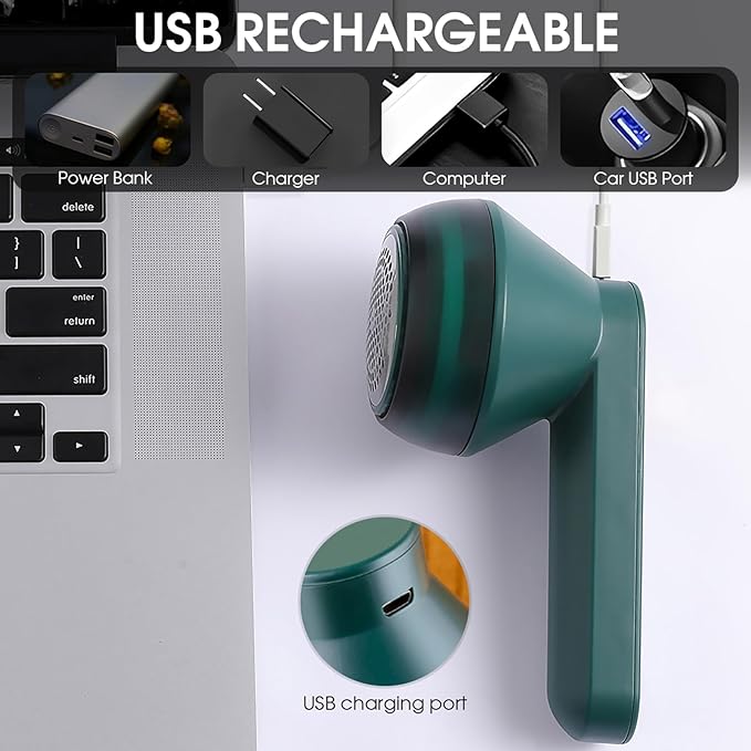 Sweater Pill Remover Fabric Shaver USB Rechargeable Electric Lint Remover - Image 5