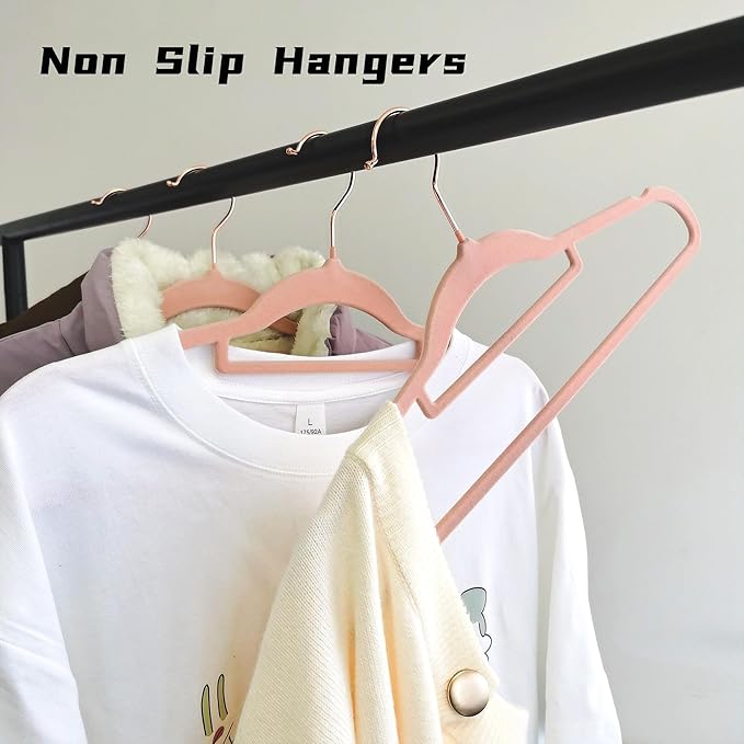 Pink Velvet Hangers 30 Pack - Image 3