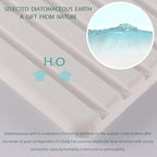 2 PCS Water Absorbent diatomite Coasters, 12.2" x 4" Water Absorbing Stone Tray - Image 3