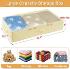 Large Wedding Dress Preservation Box, 2 Pack Underbed Storage Containers - Image 6
