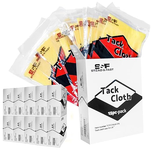S&F STEAD & FAST Tack Cloth Bulk Case 150-pc, Automotive Painting, Removing Dust by SFSTEADFAST
