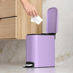 TrashAid Slim Bathroom Trash Can - Image 7