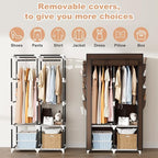 Portable Closet for Hanging Clothes, Portable Wardrobe Closet - Image 6