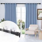 ANDGOO 6 Pack Adhesive Curtain Rod Holders, No Drilling Curtain Rod Brackets - Image 7