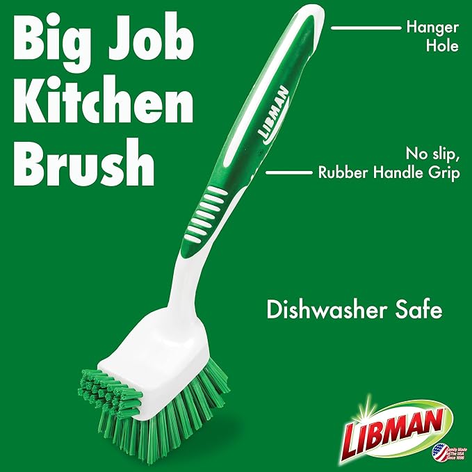 Libman Big Job Kitchen Brush | Case of 6 - Image 2