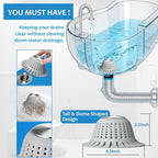 Hair Catcher Shower Drain, Bathtub Drain Hair Catcher, Covering Bathroom Sink - Image 5