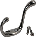 Rok Hardware Heavy Duty Dual Coat Hook, Antique Nickel, 10 Pack ROKCH101AN by Rok