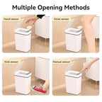 3 Pack Bathroom Trash Can 2.6 Gallon Small Touchless Automatic Motion Sensor - Image 6